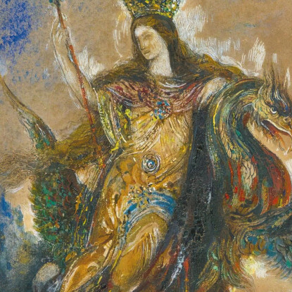 Fata Gustave Moreau gmr15 quadro stampato su tela