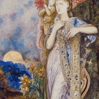 L'Ispirazione Gustave Moreau gmr24 quadro stampato su tela