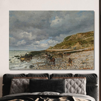 Cavalli Alla Pointe De La Hève Claude Monet mnt217 quadro stampato su tela