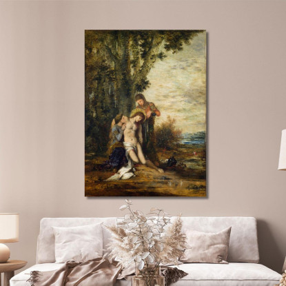 Il Martire San Sebastiano Gustave Moreau gmr45 quadro stampato su tela
