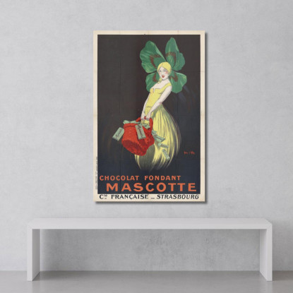 Mascotte Del Cioccolato Fondente. Azienda Francese Strasburgo Jean d'Ylen jyl6 quadro stampato su tela
