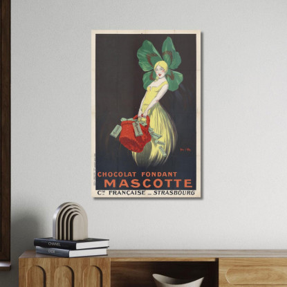 Mascotte Del Cioccolato Fondente. Azienda Francese Strasburgo Jean d'Ylen jyl6 quadro stampato su tela