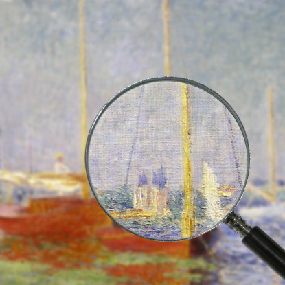 Barche Rosse Ad Argenteuil 1875 Claude Monet mnt223 quadro stampato su tela