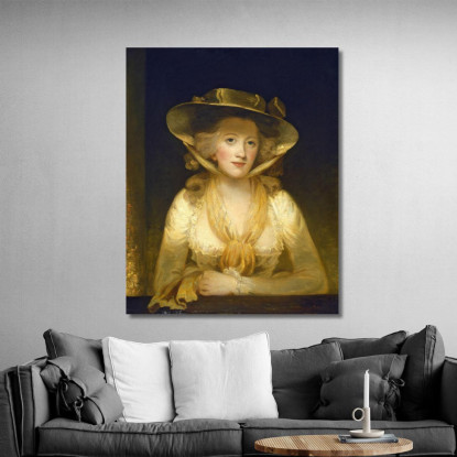 Signora Cunliffe John Hoppner jhp10 quadro stampato su tela