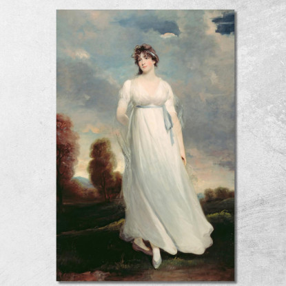 Sig.Ra. Dottin John Hoppner jhp15 quadro stampato su tela