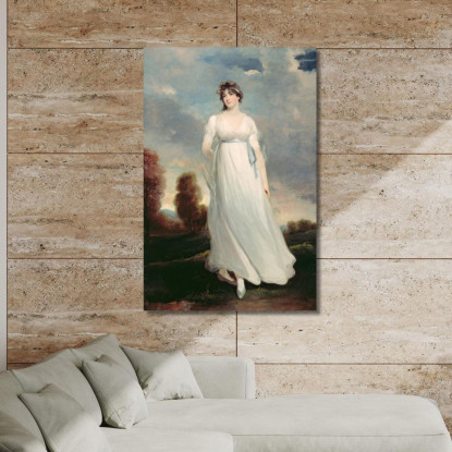 Sig.Ra. Dottin John Hoppner jhp15 quadro stampato su tela