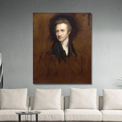 Ritratto Di Gentiluomo John Hoppner jhp22 quadro stampato su tela