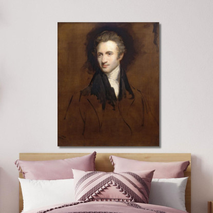 Ritratto Di Gentiluomo John Hoppner jhp22 quadro stampato su tela