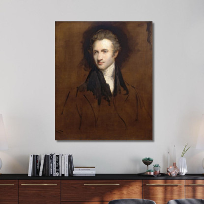 Ritratto Di Gentiluomo John Hoppner jhp22 quadro stampato su tela