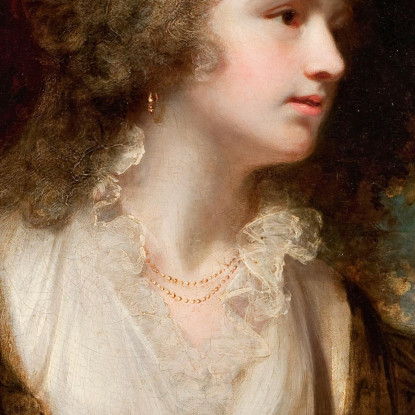 Ritratto Di Una Signora Forse La Signora Charles Greeley John Hoppner jhp23 quadro stampato su tela