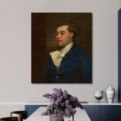 Ritratto Di Un Uomo John Hoppner jhp24 quadro stampato su tela