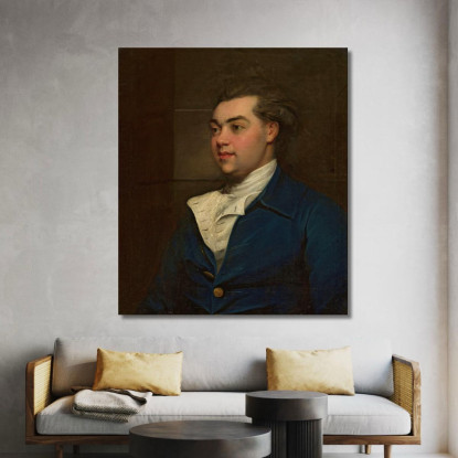 Ritratto Di Un Uomo John Hoppner jhp24 quadro stampato su tela