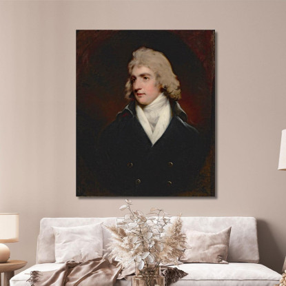 Ritratto Di Charles Rose Ellis 1771-1845 1 San Barone Seaford John Hoppner jhp28 quadro stampato su tela