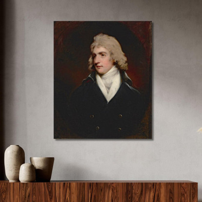 Ritratto Di Charles Rose Ellis 1771-1845 1 San Barone Seaford John Hoppner jhp28 quadro stampato su tela