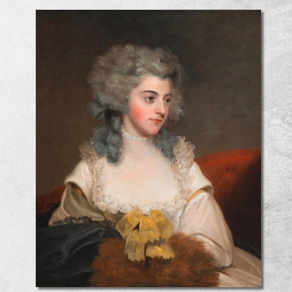 Susannah Edith Lady Rowley John Hoppner jhp38 quadro stampato su tela