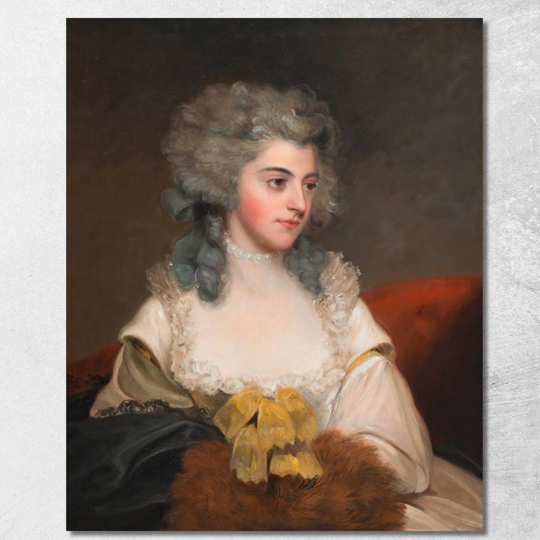 Susannah Edith Lady Rowley John Hoppner jhp38 quadro stampato su tela