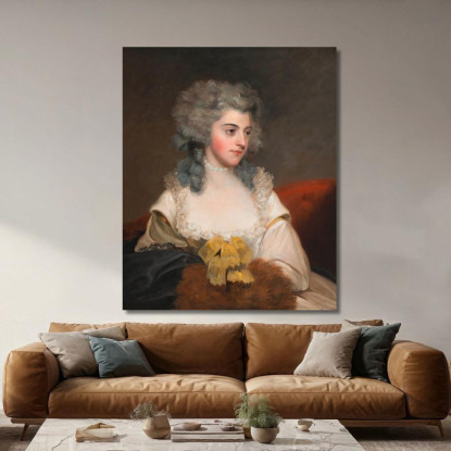 Susannah Edith Lady Rowley John Hoppner jhp38 quadro stampato su tela