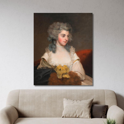 Susannah Edith Lady Rowley John Hoppner jhp38 quadro stampato su tela