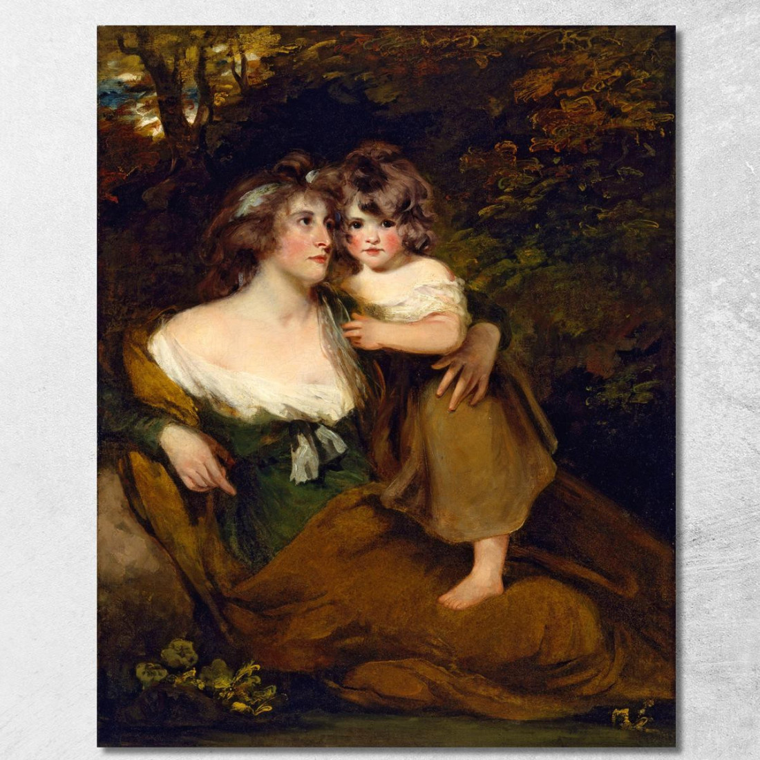 La Contessa Di Darnley E Sua Figlia Lady Elizabeth Bligh John Hoppner jhp40 quadro stampato su tela