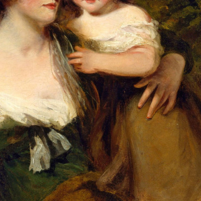 La Contessa Di Darnley E Sua Figlia Lady Elizabeth Bligh John Hoppner jhp40 quadro stampato su tela