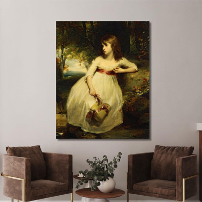 Il Piccolo Giardiniere John Hoppner jhp42 quadro stampato su tela