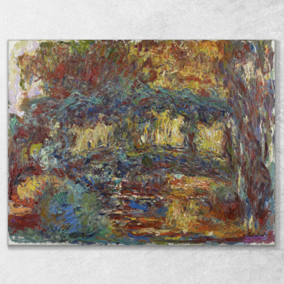 La Passerella Giapponese Claude Monet mnt228 quadro stampato su tela