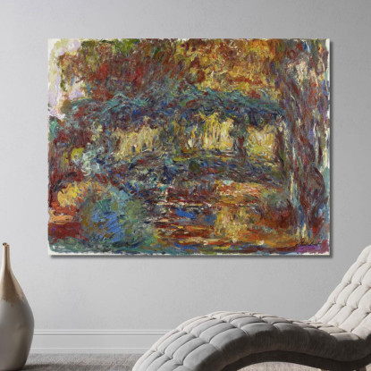 La Passerella Giapponese Claude Monet mnt228 quadro stampato su tela