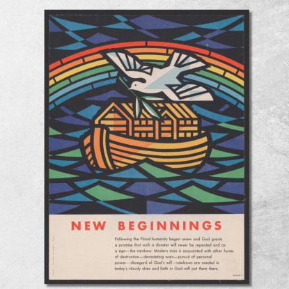 Nuovi Inizi Joseph Binder jbn8 quadro stampato su tela