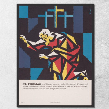 San Tommaso Joseph Binder jbn20 quadro stampato su tela