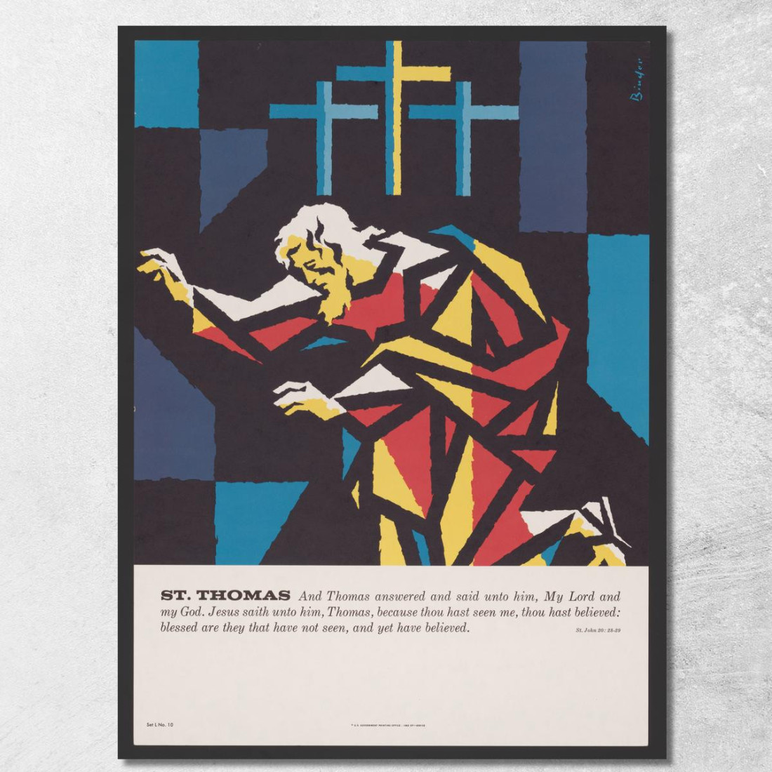 San Tommaso Joseph Binder jbn20 quadro stampato su tela