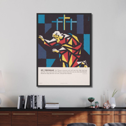 San Tommaso Joseph Binder jbn20 quadro stampato su tela