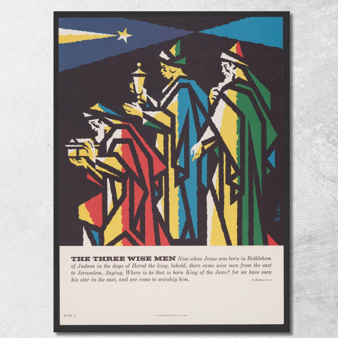 I Tre Saggi Joseph Binder jbn23 quadro stampato su tela