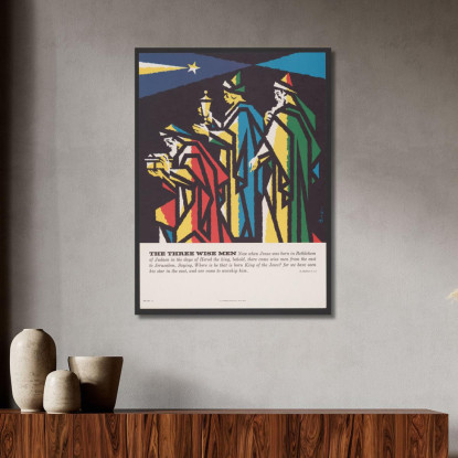 I Tre Saggi Joseph Binder jbn23 quadro stampato su tela