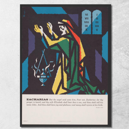 Zaccaria Joseph Binder jbn24 quadro stampato su tela