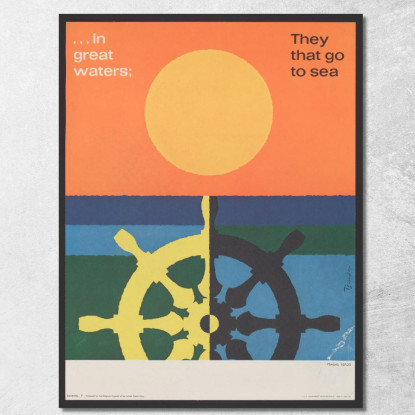 Nella Grande Acqua Salmi Joseph Binder jbn26 quadro stampato su tela