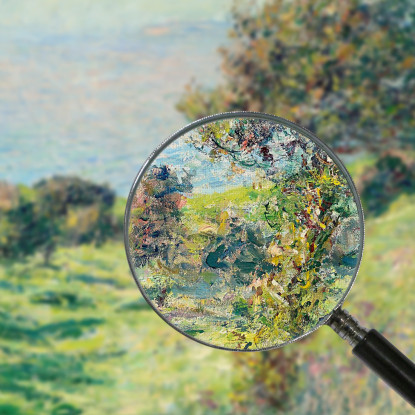 Burrasca Claude Monet mnt234 quadro stampato su tela