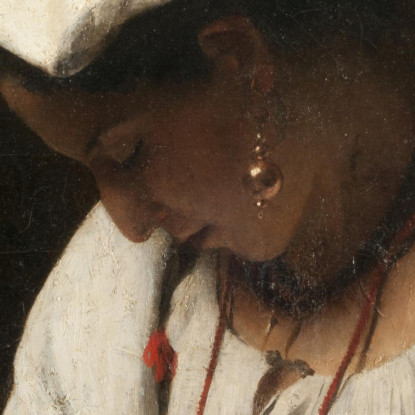 La Vittima Léon Bonnat lbn38 quadro stampato su tela