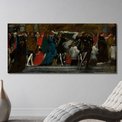 Funerali Di Giulia Władysław Czachórski wcz7 quadro stampato su tela