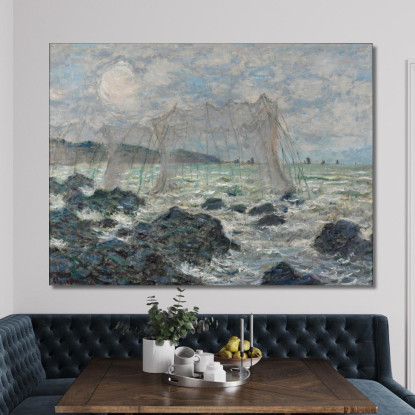 Reti Da Pesca A Pourville Claude Monet mnt237 quadro stampato su tela