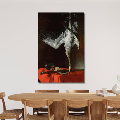 Natura Morta Con Un Airone Władysław Czachórski wcz16 quadro stampato su tela