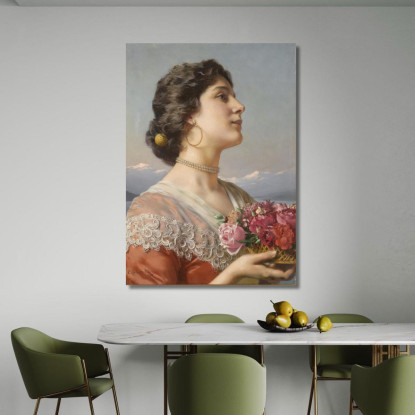 Il Mazzo Di Fiori Władysław Czachórski wcz19 quadro stampato su tela