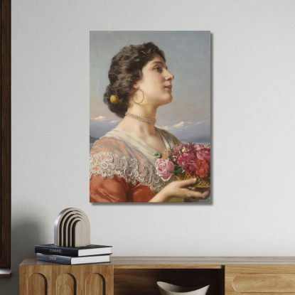 Il Mazzo Di Fiori Władysław Czachórski wcz19 quadro stampato su tela