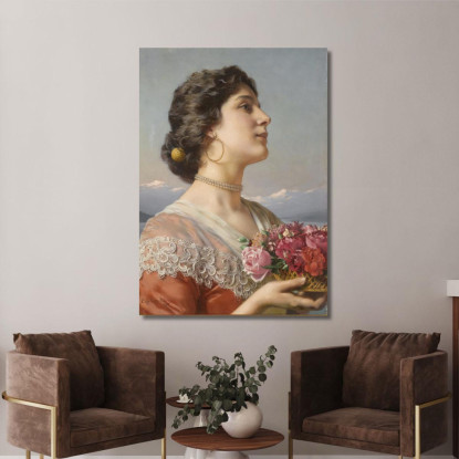 Il Mazzo Di Fiori Władysław Czachórski wcz19 quadro stampato su tela