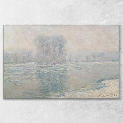 Cubetti Di Ghiaccio Effetto Bianco Claude Monet mnt241 quadro stampato su tela