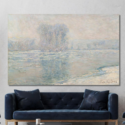 Cubetti Di Ghiaccio Effetto Bianco Claude Monet mnt241 quadro stampato su tela