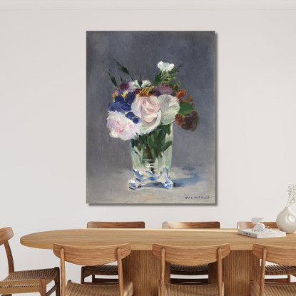 Fiori In Un Vaso Di Cristallo Édouard Manet emt30 quadro stampato su tela