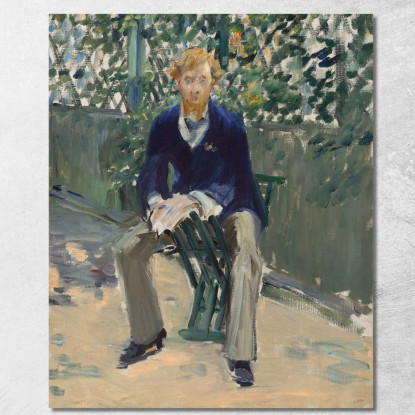 George Moore Nel Giardino Dell'Artista Édouard Manet emt33 quadro stampato su tela