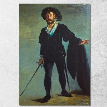Jean-Baptiste Faure Nel Ruolo Di Amleto Édouard Manet emt39 quadro stampato su tela