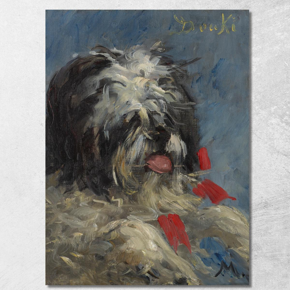 Donki Il Cane Édouard Manet emt52 quadro stampato su tela