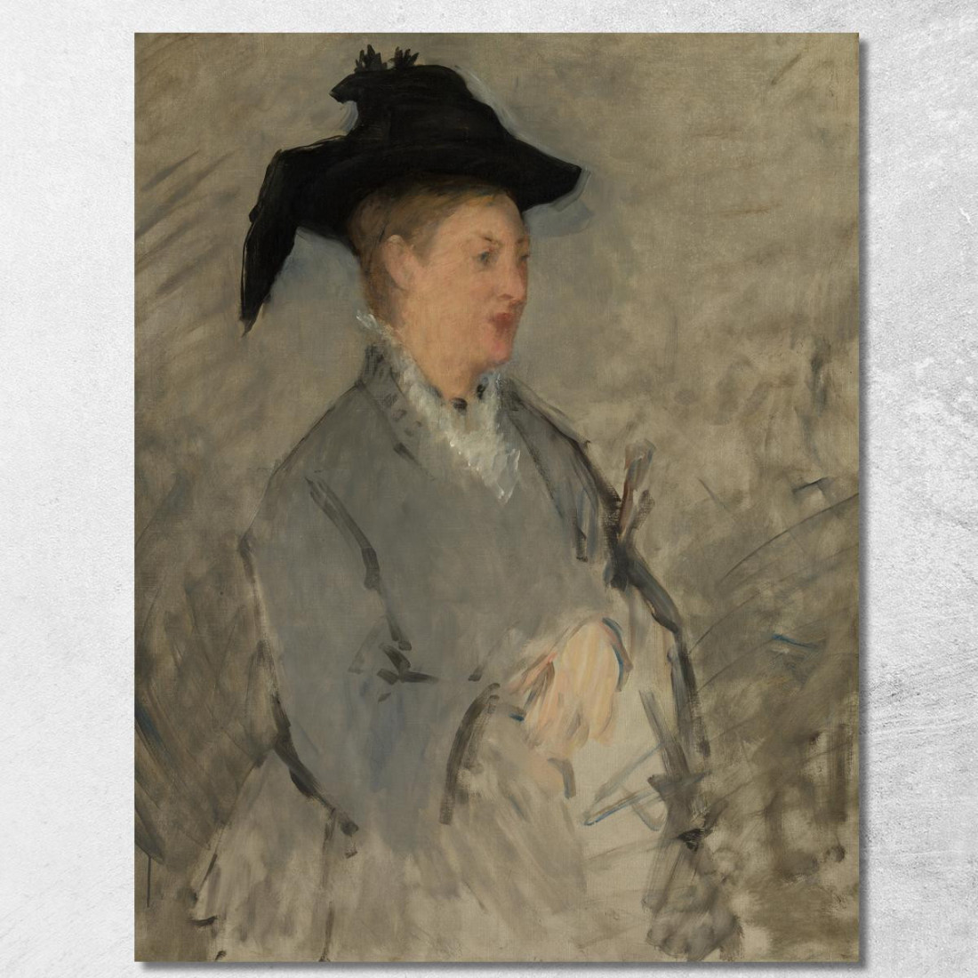 Madame Edouard Manet Suzanne Leenhoff Édouard Manet emt58 quadro stampato su tela